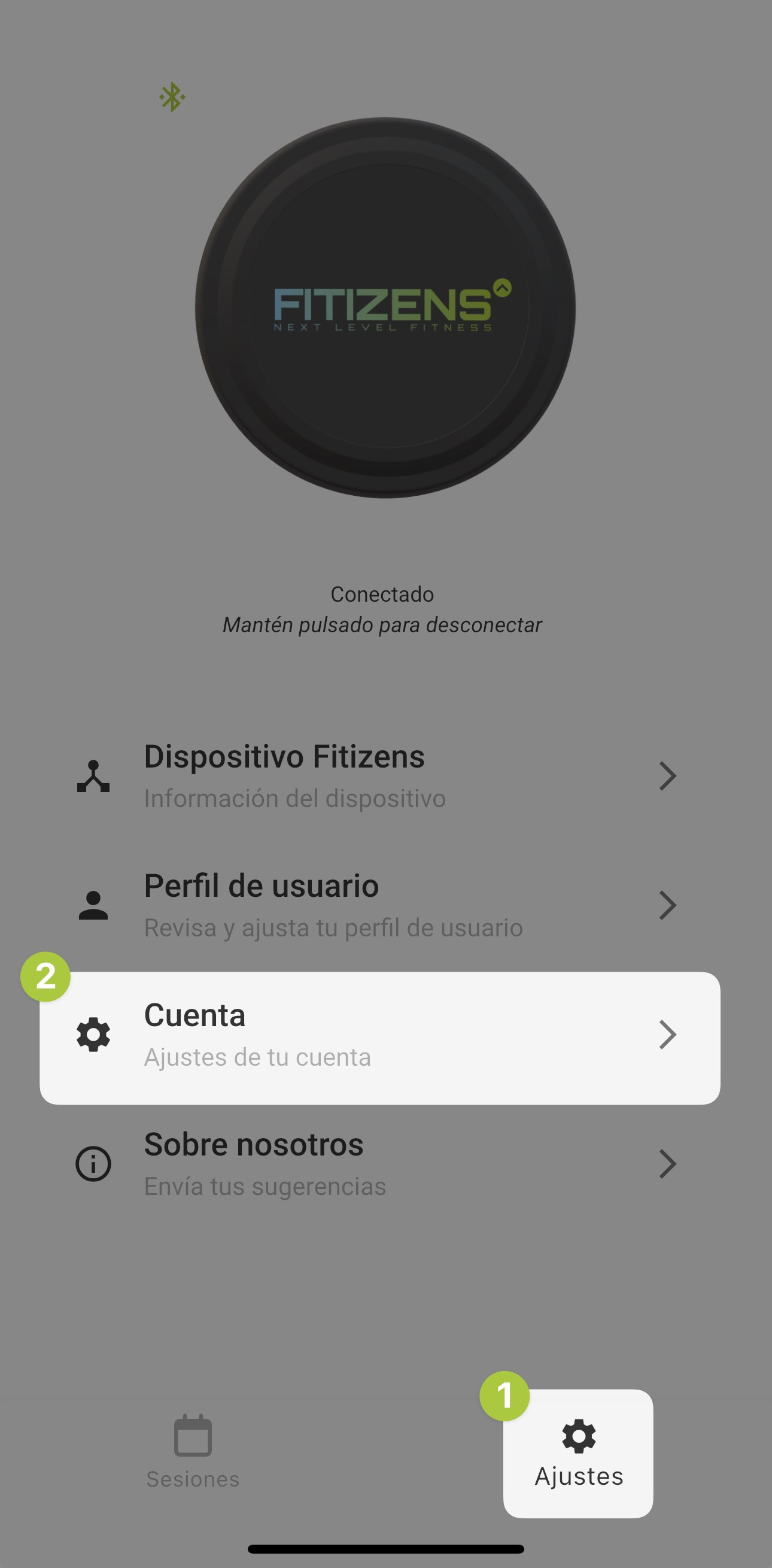 Delete Account Step 1